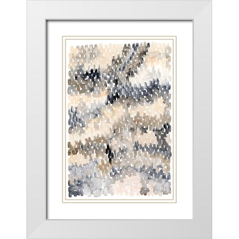 Pebble Beach I White Modern Wood Framed Art Print with Double Matting by Popp, Grace