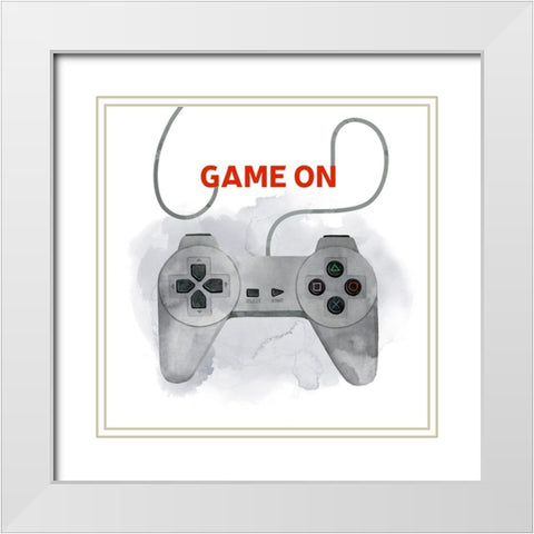 Game On II White Modern Wood Framed Art Print with Double Matting by Popp, Grace