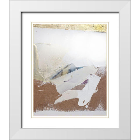 Gold Divided I White Modern Wood Framed Art Print with Double Matting by Youngstrom, Kent
