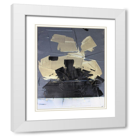 Gold Divided III White Modern Wood Framed Art Print with Double Matting by Youngstrom, Kent