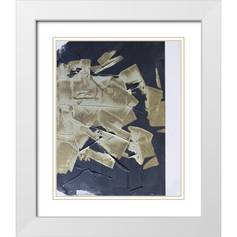 Gold Divided IV White Modern Wood Framed Art Print with Double Matting by Youngstrom, Kent