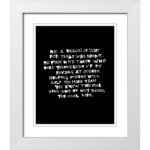 Beacon of Light I White Modern Wood Framed Art Print with Double Matting by Youngstrom, Kent