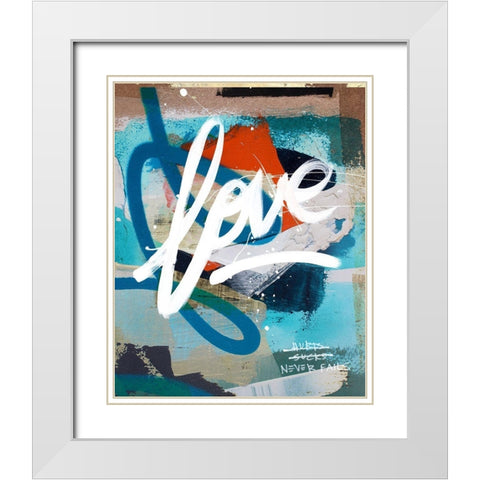 Never Fails V White Modern Wood Framed Art Print with Double Matting by Youngstrom, Kent