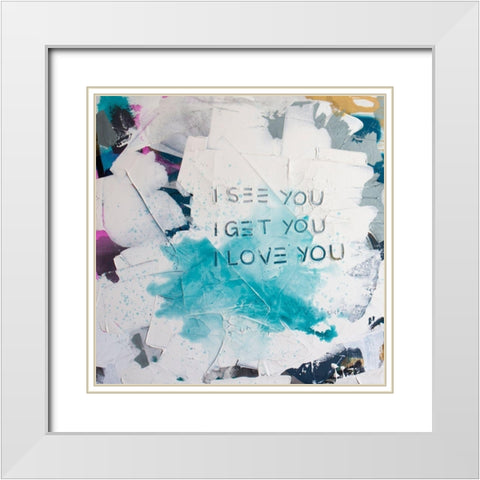 i see you diptych I White Modern Wood Framed Art Print with Double Matting by Youngstrom, Kent