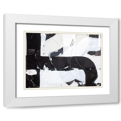 Racetrack Diptych II White Modern Wood Framed Art Print with Double Matting by Youngstrom, Kent