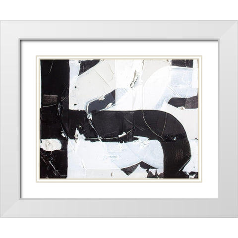 Racetrack Diptych II White Modern Wood Framed Art Print with Double Matting by Youngstrom, Kent