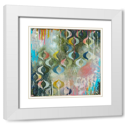 Diffident + Patient II White Modern Wood Framed Art Print with Double Matting by Robinson, Heather