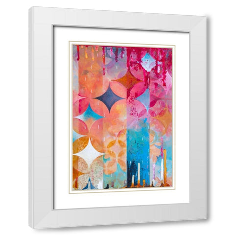 Atmospheric Geo II White Modern Wood Framed Art Print with Double Matting by Robinson, Heather