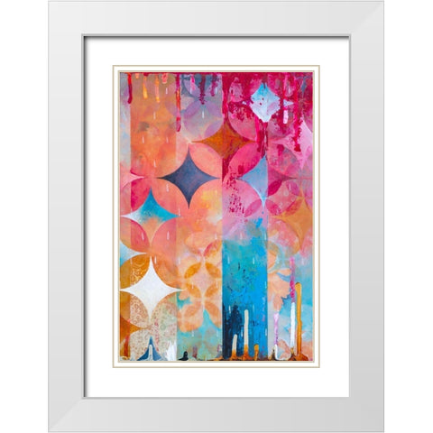 Atmospheric Geo II White Modern Wood Framed Art Print with Double Matting by Robinson, Heather