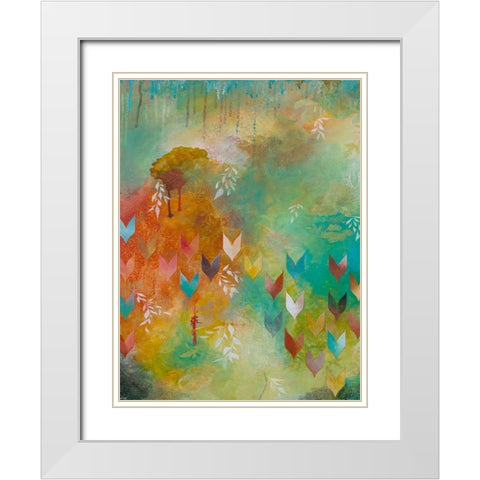 Fervently I White Modern Wood Framed Art Print with Double Matting by Robinson, Heather