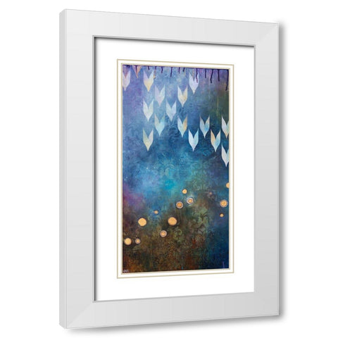 My Constellation I White Modern Wood Framed Art Print with Double Matting by Robinson, Heather