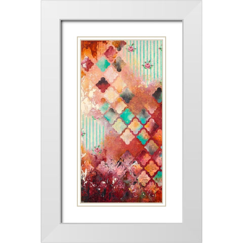 Sentimental I White Modern Wood Framed Art Print with Double Matting by Robinson, Heather