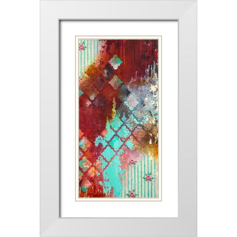 Sentimental II White Modern Wood Framed Art Print with Double Matting by Robinson, Heather