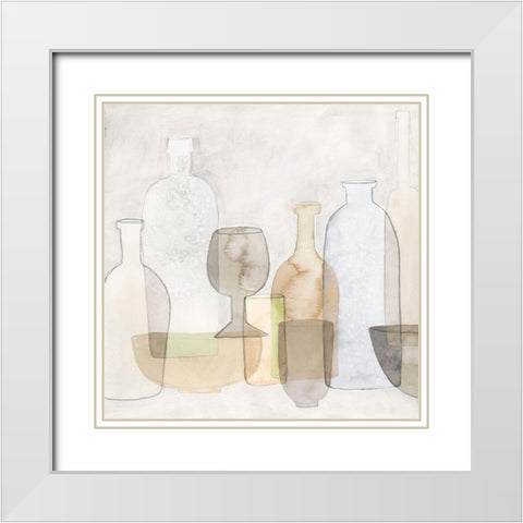 Found I White Modern Wood Framed Art Print with Double Matting by Popp, Grace