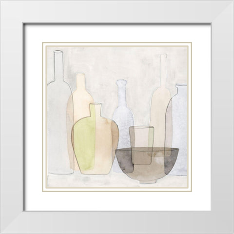 Found II White Modern Wood Framed Art Print with Double Matting by Popp, Grace