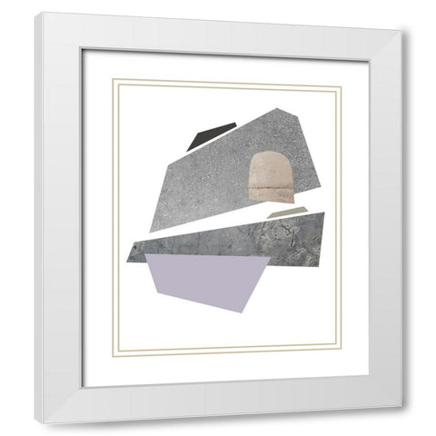 Slab Sections II White Modern Wood Framed Art Print with Double Matting by Green, Jacob