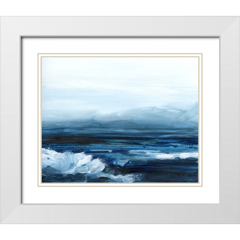 View from the Lighthouse I White Modern Wood Framed Art Print with Double Matting by Popp, Grace