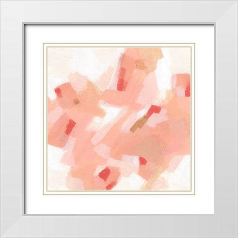 Dusk Lights I White Modern Wood Framed Art Print with Double Matting by Vess, June Erica