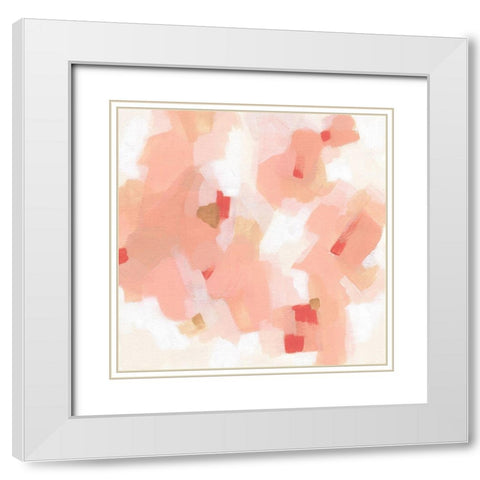 Dusk Lights II White Modern Wood Framed Art Print with Double Matting by Vess, June Erica