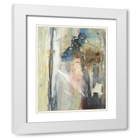 Vision II White Modern Wood Framed Art Print with Double Matting by Combs, Joyce