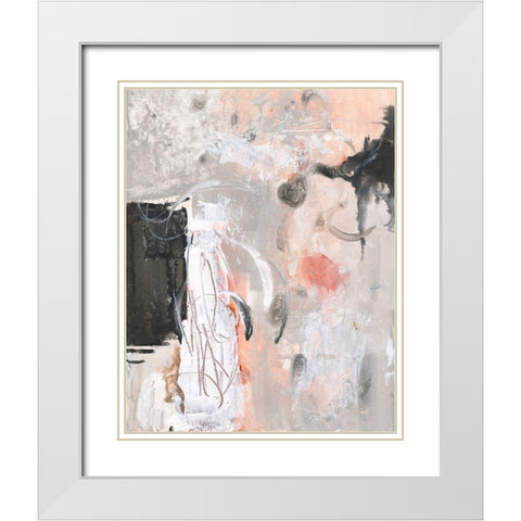Sweet and Light II White Modern Wood Framed Art Print with Double Matting by Combs, Joyce