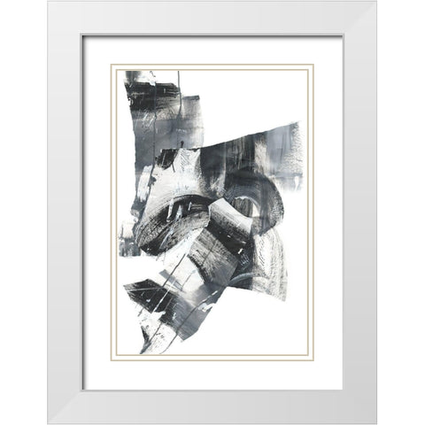 Fiesta Collage I White Modern Wood Framed Art Print with Double Matting by Combs, Joyce