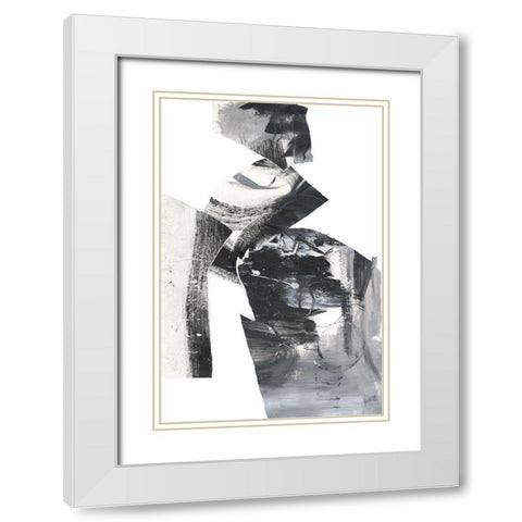 Fiesta Collage III White Modern Wood Framed Art Print with Double Matting by Combs, Joyce