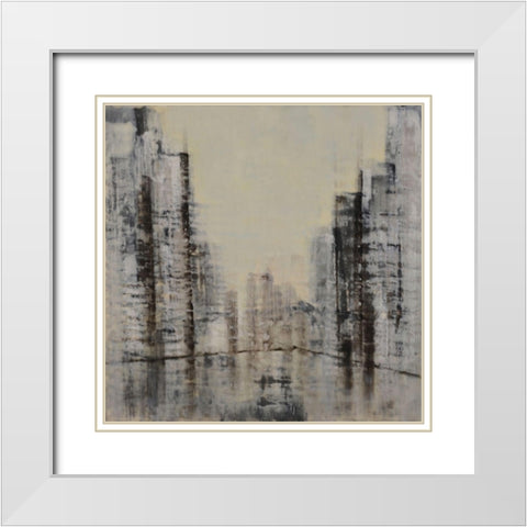 Distinct Without Difference White Modern Wood Framed Art Print with Double Matting by Shanti, Shima