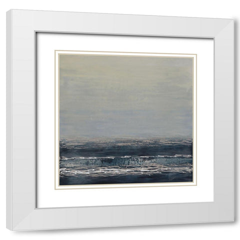 A Cool Distance White Modern Wood Framed Art Print with Double Matting by Shanti, Shima