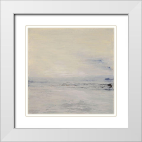 Solace in Solitude White Modern Wood Framed Art Print with Double Matting by Shanti, Shima
