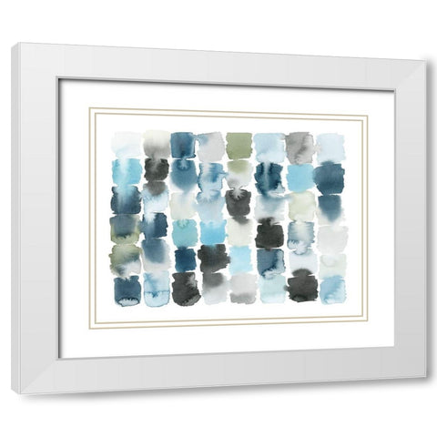 Moss and Water I White Modern Wood Framed Art Print with Double Matting by Popp, Grace