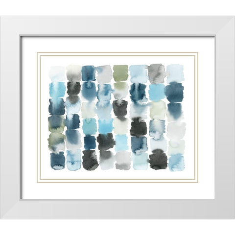 Moss and Water I White Modern Wood Framed Art Print with Double Matting by Popp, Grace