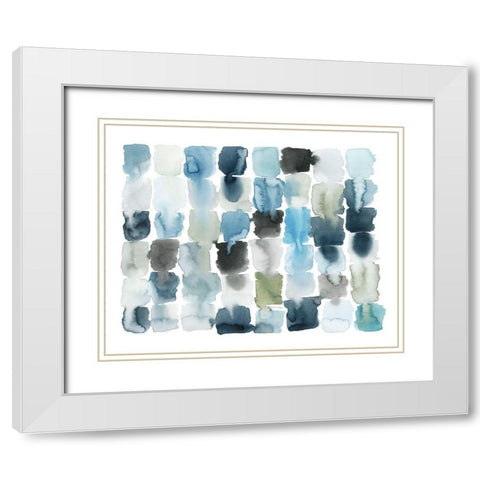 Moss and Water II White Modern Wood Framed Art Print with Double Matting by Popp, Grace