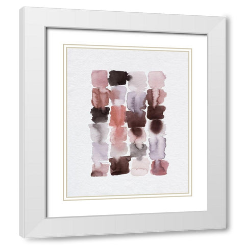 Trickle I White Modern Wood Framed Art Print with Double Matting by Popp, Grace