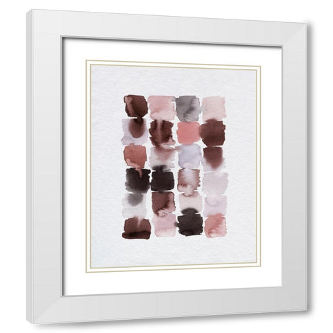 Trickle II White Modern Wood Framed Art Print with Double Matting by Popp, Grace