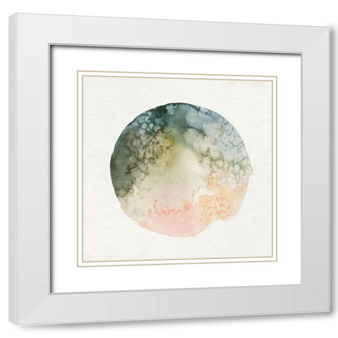 Cosmic View I White Modern Wood Framed Art Print with Double Matting by Caroline, Emma