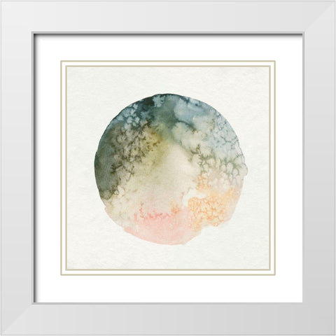 Cosmic View I White Modern Wood Framed Art Print with Double Matting by Caroline, Emma
