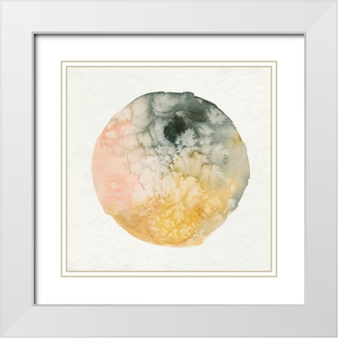 Cosmic View IV White Modern Wood Framed Art Print with Double Matting by Caroline, Emma