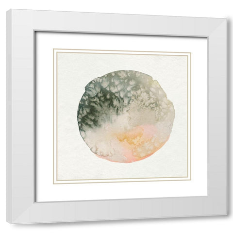 Cosmic View V White Modern Wood Framed Art Print with Double Matting by Caroline, Emma