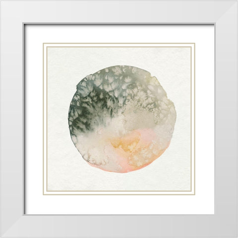 Cosmic View V White Modern Wood Framed Art Print with Double Matting by Caroline, Emma