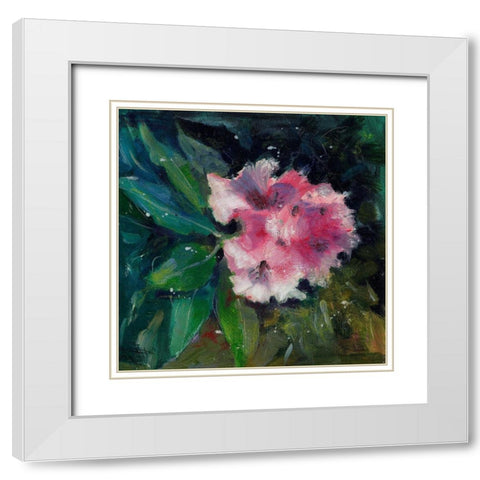 Rhododendron Portrait II White Modern Wood Framed Art Print with Double Matting by Doyle, Anne Farrall