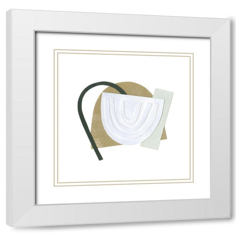 Mod Rainbow Collage I White Modern Wood Framed Art Print with Double Matting by Caroline, Emma