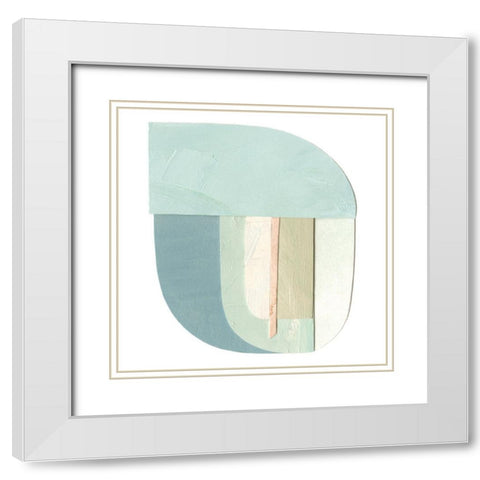 Morningtide II White Modern Wood Framed Art Print with Double Matting by Caroline, Emma