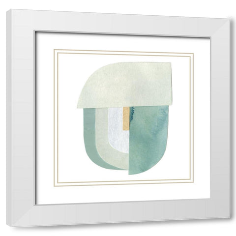 Morningtide III White Modern Wood Framed Art Print with Double Matting by Caroline, Emma