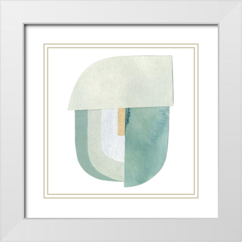 Morningtide III White Modern Wood Framed Art Print with Double Matting by Caroline, Emma
