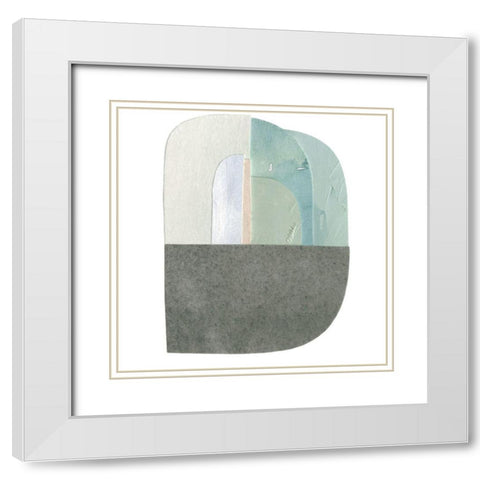 Morningtide IV White Modern Wood Framed Art Print with Double Matting by Caroline, Emma
