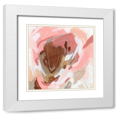 Petal Prism I White Modern Wood Framed Art Print with Double Matting by Vess, June Erica
