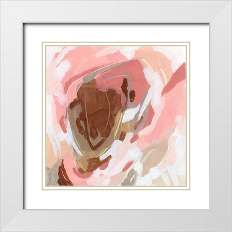 Petal Prism I White Modern Wood Framed Art Print with Double Matting by Vess, June Erica