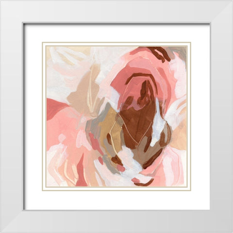 Petal Prism II White Modern Wood Framed Art Print with Double Matting by Vess, June Erica