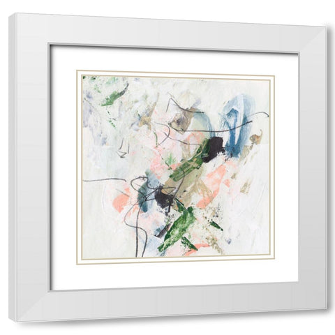 Approaching Spring II White Modern Wood Framed Art Print with Double Matting by Wang, Melissa